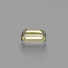 Diasporo de mudança de cor amarelo natural 1,60ct, corte esmeralda, VS
