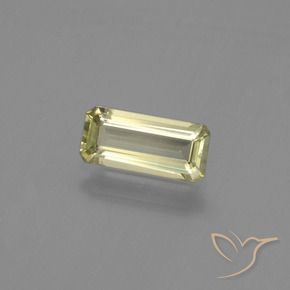 Diásporo com mudança de cor Amarelo Terroso Natural 1.22ct, Corte Octógono / Esmeralda, VVS-VS