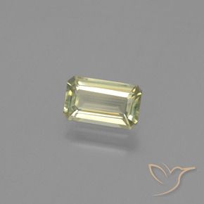Diásporo com mudança de cor Amarelo Terroso Natural 1.17ct, Corte Octógono / Esmeralda, VVS-VS