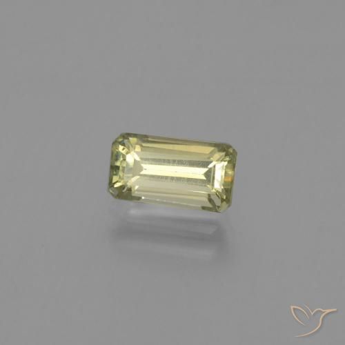 Diásporo com mudança de cor amarelo quente Natural 1.40ct, Corte Octógono / Esmeralda, VS
