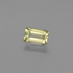 Diasporo de mudança de cor amarelo natural 1,10ct, corte esmeralda, VS