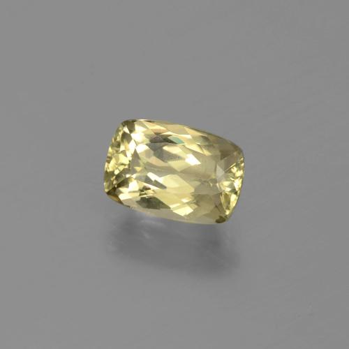 Diasporo de mudança de cor amarelo natural 1,28ct, almofada cortada, VVS-VS