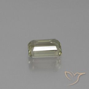Diásporo com mudança de cor Amarelo muito claro Natural 1.04ct, Corte Octógono / Esmeralda, VVS-VS