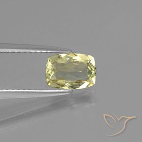 Diásporo com mudança de cor amarelo médio Natural 1.14ct, Almofada, VVS-VS