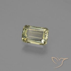 Diásporo com mudança de cor Amarelo acastanhado Natural 1.05ct, Corte Octógono / Esmeralda, VS
