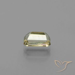 Diásporo com mudança de cor Luz amarela Natural 1.25ct, Corte Octógono / Esmeralda, VS