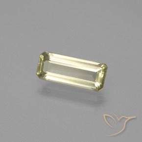 Diásporo com mudança de cor Amarelo verde Natural 1.17ct, Corte Octógono / Esmeralda, VS