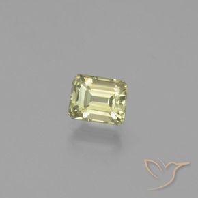 Diásporo com mudança de cor Luz amarela Natural 1.11ct, Corte Octógono / Esmeralda, VS