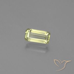 Diásporo com mudança de cor Luz amarela Natural 1.24ct, Corte Octógono / Esmeralda, VVS-VS