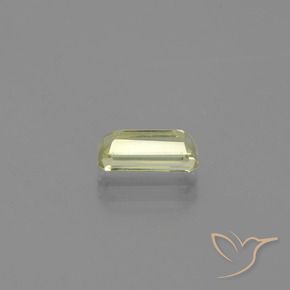 Diásporo com mudança de cor Luz amarela Natural 1.24ct, Corte Octógono / Esmeralda, VVS-VS