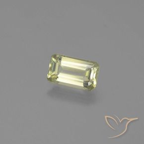 Diásporo com mudança de cor Luz amarela Natural 1.62ct, Corte Octógono / Esmeralda, VVS-VS