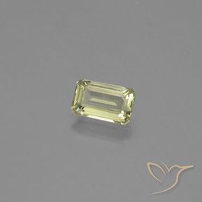 Diásporo com mudança de cor Luz amarela Natural 1.07ct, Corte Octógono / Esmeralda, VS