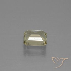 Diásporo com mudança de cor Amarelo muito claro Natural 1.15ct, Corte Octógono / Esmeralda, VVS-VS