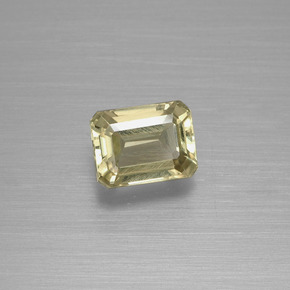 Diásporo com mudança de cor Amarelo Dourado Claro Natural 1.11ct, Corte Esmeralda, VVS-VS