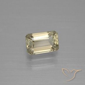 Diásporo com mudança de cor Amarelo Dourado Claro Natural 1.27ct, Corte Octógono / Esmeralda, VVS-VS