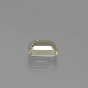 Diasporo de mudança de cor amarelo natural 1,28ct, corte esmeralda, VVS-VS