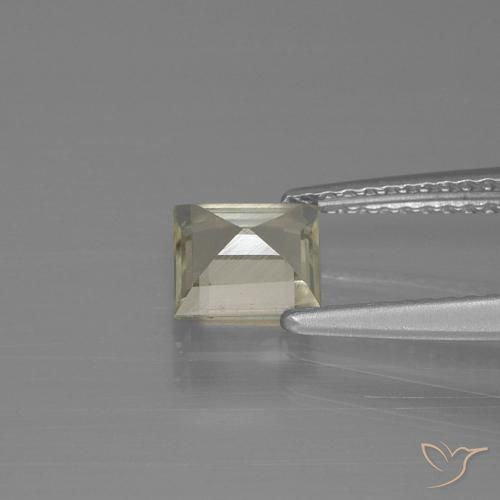 Diásporo com mudança de cor Amarelo Dourado Claro Natural 0.91ct, Quadrado, VVS-VS