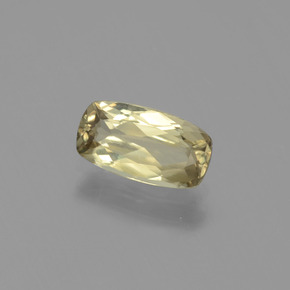 Diasporo de mudança de cor amarelo natural 1,30ct, almofada cortada, VVS-VS