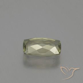 Diasporo de mudança de cor amarelo natural 1,15ct, almofada cortada, VVS-VS