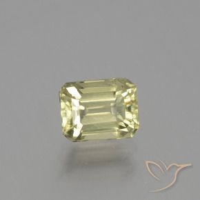 Diásporo com mudança de cor amarelo médio Natural 1.21ct, Corte Octógono / Esmeralda, VS