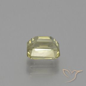 Diásporo com mudança de cor amarelo médio Natural 1.21ct, Corte Octógono / Esmeralda, VS