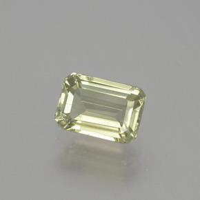 Diásporo com mudança de cor Amarelo claro Natural 1.24ct, Corte Esmeralda, VS