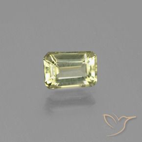 Diásporo com mudança de cor Amarelo Dourado Claro Natural 1.01ct, Corte Octógono / Esmeralda, VVS-VS