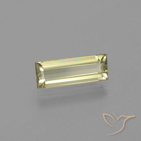 Diásporo com mudança de cor Amarelo acastanhado Natural 1.38ct, baguete, VVS-VS