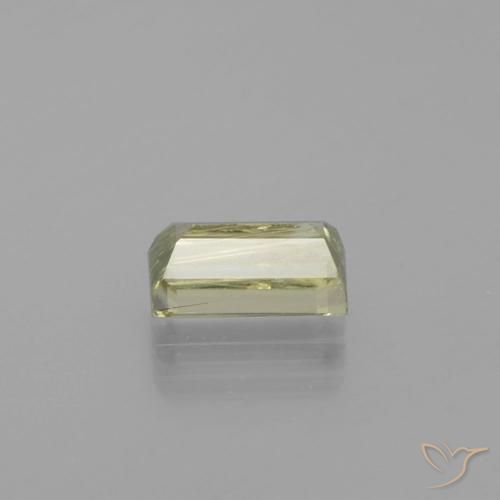 Diásporo com mudança de cor Amarelo muito claro Natural 1.58ct, baguete, VS