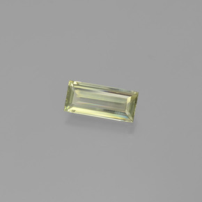 Diasporo de mudança de cor amarelo natural 1,32ct, baguete, VVS