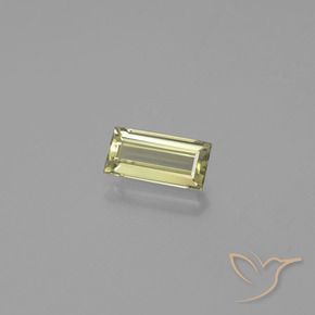 Diásporo com mudança de cor Luz amarela Natural 1.42ct, baguete, VS