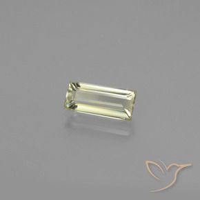 Diásporo com mudança de cor Amarelo muito claro Natural 1.25ct, baguete, VVS