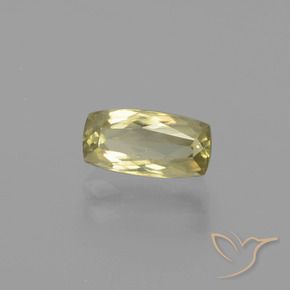 Diasporo de mudança de cor amarelo natural 1,44ct, almofada cortada, VVS-VS