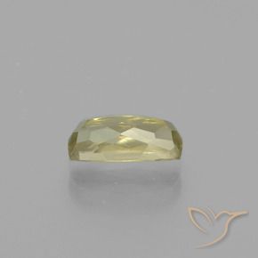 Diasporo de mudança de cor amarelo natural 1,44ct, almofada cortada, VVS-VS