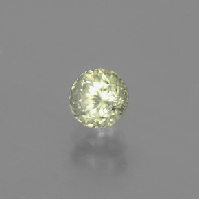 Diasporo de mudança de cor  natural 1,01ct, corte redondo, VVS-VS