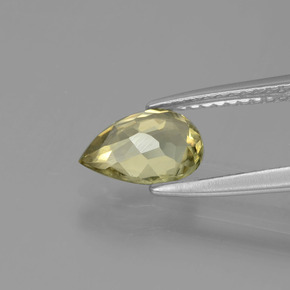 Diasporo de mudança de cor  natural 1,02ct, formato de pêra, VVS-VS