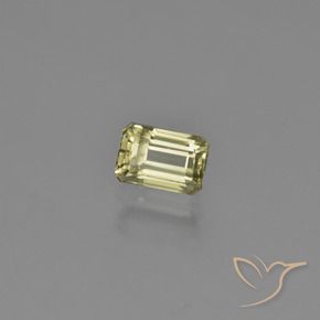 Diásporo com mudança de cor Luz amarela Natural 1.21ct, Corte Octógono / Esmeralda, VVS-VS