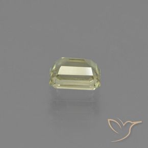 Diásporo com mudança de cor Amarelo verde Natural 0.91ct, Corte Octógono / Esmeralda, VVS-VS