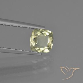 Diásporo com mudança de cor Luz amarela Natural 0.74ct, Almofada, VVS-VS