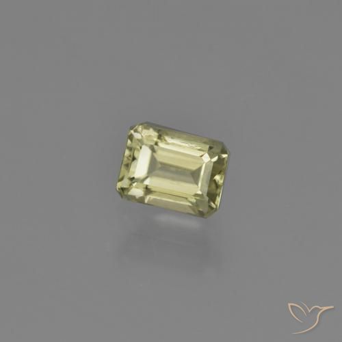 Diásporo com mudança de cor amarelo médio Natural 1.04ct, Corte Octógono / Esmeralda, VS