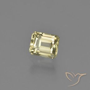 Diásporo com mudança de cor Luz amarela Natural 1.01ct, Corte Octógono / Esmeralda, VVS