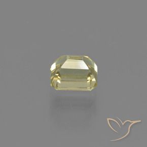 Diásporo com mudança de cor Luz amarela Natural 1.01ct, Corte Octógono / Esmeralda, VVS