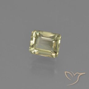 Diásporo com mudança de cor Luz amarela Natural 1.07ct, Corte Octógono / Esmeralda, VVS-VS