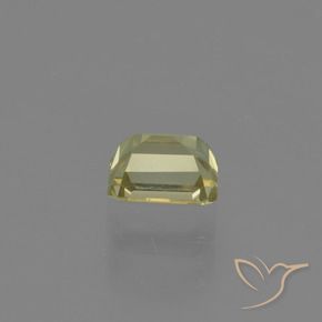 Diásporo com mudança de cor Luz amarela Natural 1.07ct, Corte Octógono / Esmeralda, VVS-VS