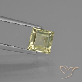 Diásporo com mudança de cor Amarelo claro Natural 1.01ct, Quadrado, VVS-VS