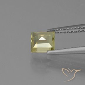Diásporo com mudança de cor Amarelo claro Natural 1.01ct, Quadrado, VVS-VS
