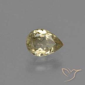 Diásporo com mudança de cor Amarelo acastanhado Natural 1.10ct, Formato de pêra, VS