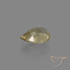 Diásporo com mudança de cor Amarelo acastanhado Natural 1.10ct, Formato de pêra, VS