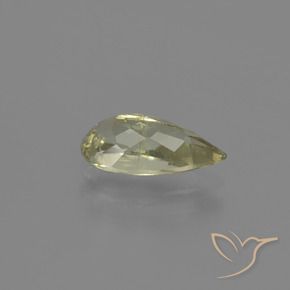 Diásporo com mudança de cor Amarelo acastanhado Natural 1.36ct, Formato de pêra, VS-SI