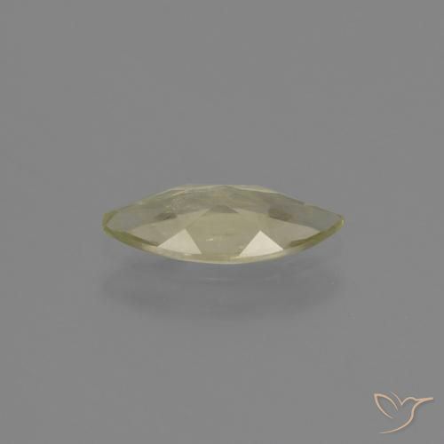 Diásporo com mudança de cor Luz amarela Natural 1.02ct, Marquesa, VS
